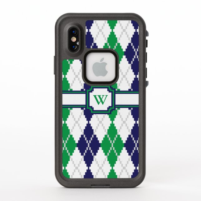 Étui Lifeproof Green Argyle (Dos)