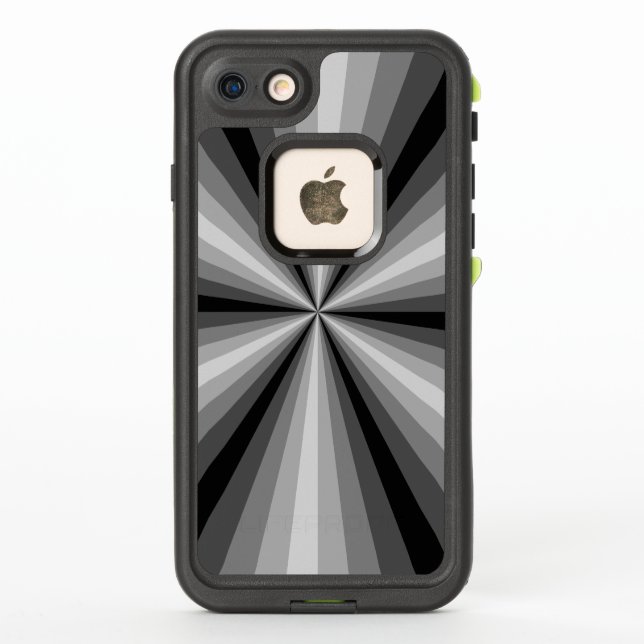 Étui Lifeproof noir à illusion d'optique (Dos)