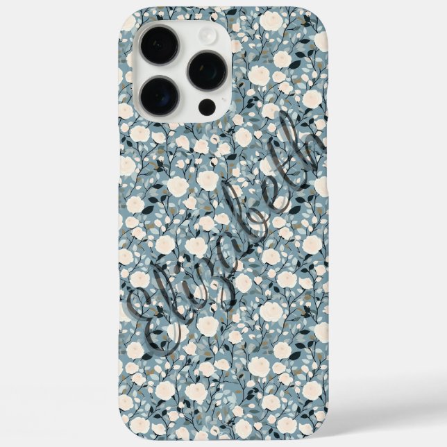 Étui Luxueux Rose Personnalisable Nom Iphone (Verso)