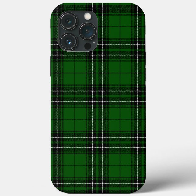 Étui MacLean Tartan Vert et Noir à Carreaux Case-M (Verso)