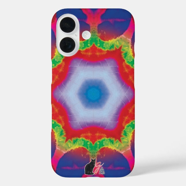 Étui Mandril Kaleidoscope pour iPhone 16 (Verso)