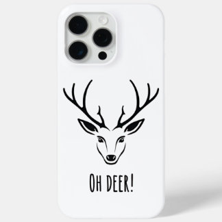 Étui minimaliste Oh Deer pour iPhone 15 Pro Max