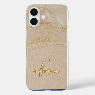 Étui Monogrammé Paillettes Encre Alcool - Mate iPh