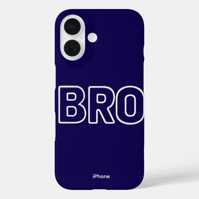 Étui Neon Bro pour iPhone 16 (Verso)