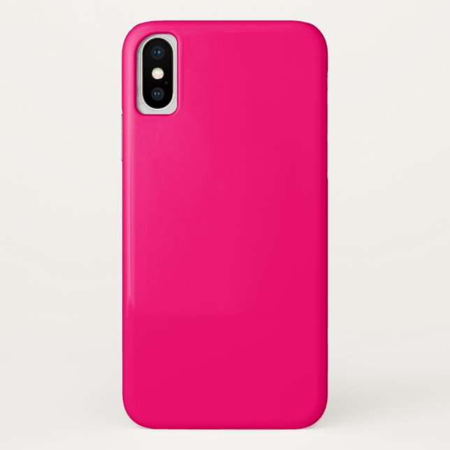 Étui Neon Rose pour iPhone X – Personnalisable et  (Dos)