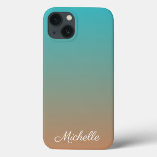 Étui ombré marron et bleu personnalisé Case-Mate p