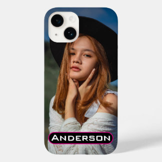 Étui personnalisé avec nom et photo