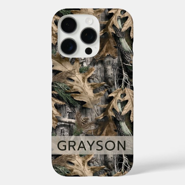 Étui personnalisé camouflage chêne Case-Mate iPhon (Verso)