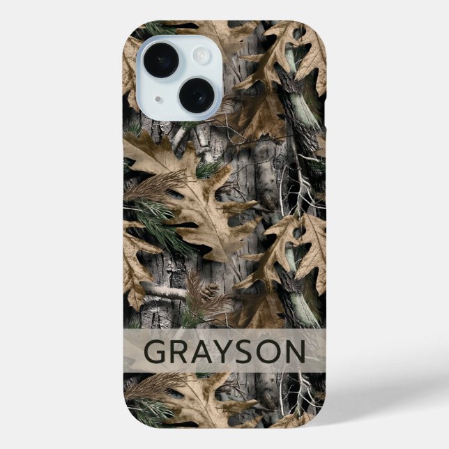 Étui personnalisé camouflage chêne Case-Mate iPhon (Verso)