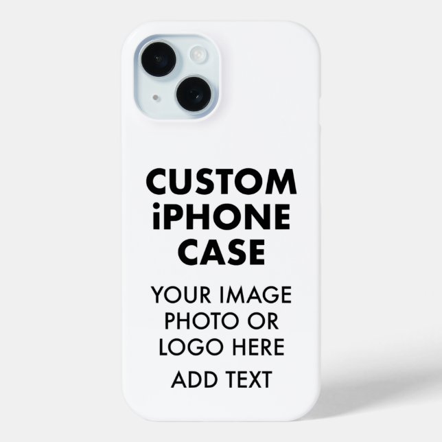 Étui PERSONNALISÉ iPHONE 15 BARELY THERE (Verso)