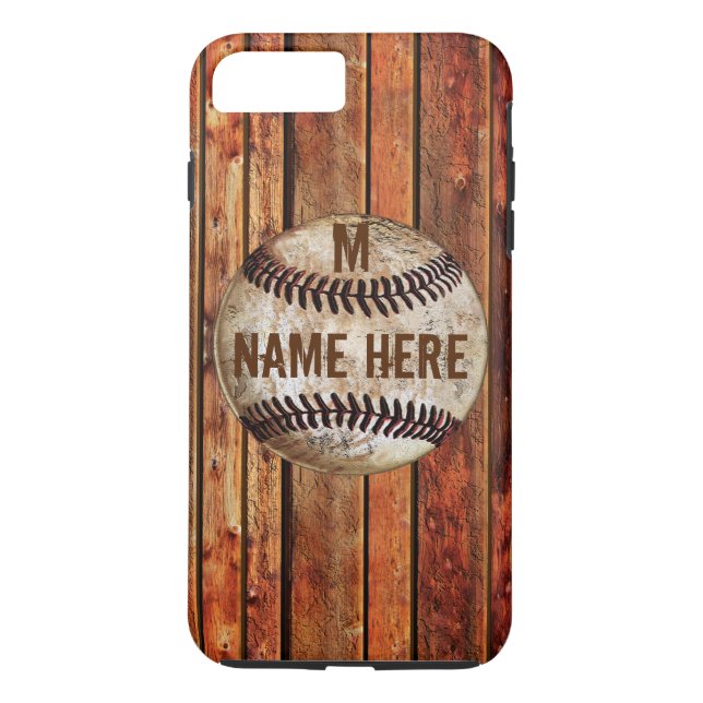 Étui PERSONNALISÉ pour iPhone 7 PLUS de baseball V (Dos)
