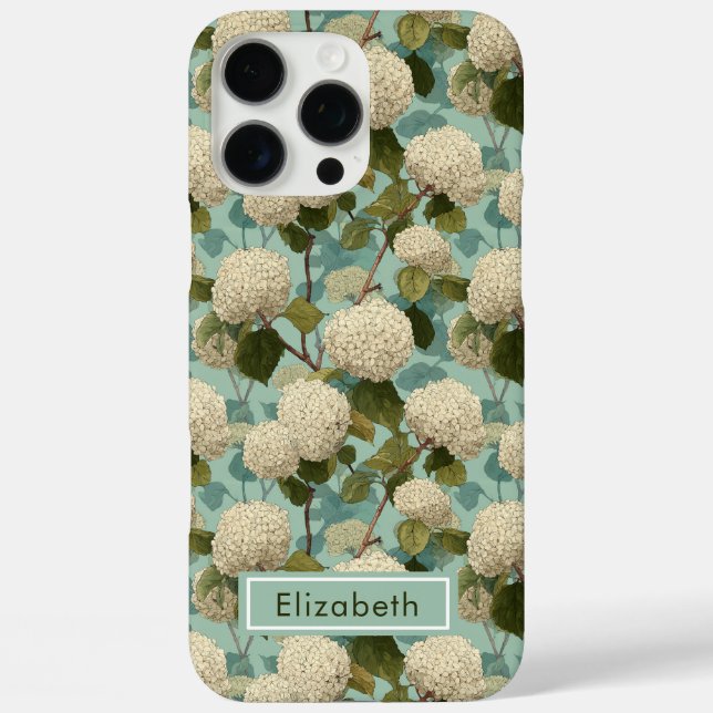 Étui personnalisé pour iPhone Classique Hydrangea  (Verso)