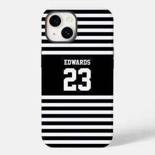 Étui Personnalisé Rayé Sport Numéroté Avec Nom