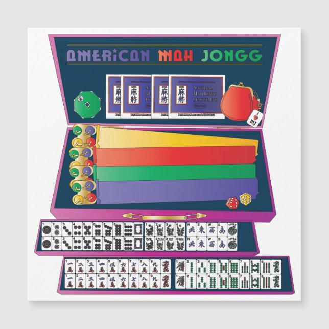 Étui plat magnétique pour Mahjong (Devant)