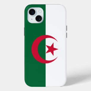 Étui pour Apple iPhone 15 Plus, drapeau de l'Algér