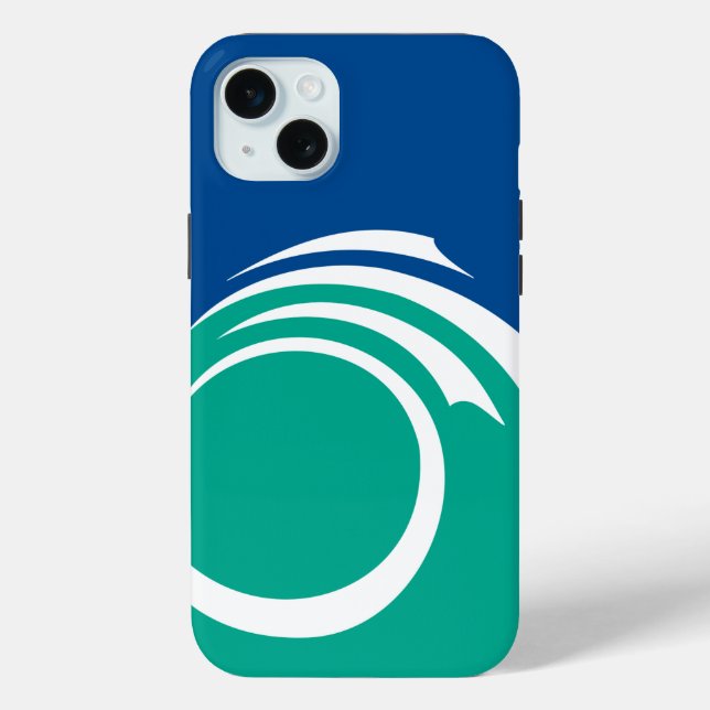 Étui pour Apple iPhone 15 Plus, drapeau d'Ottawa (Verso)