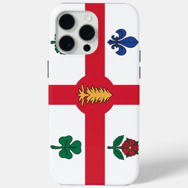 Étui pour Apple iPhone 15 Pro Max, drapeau de Mont (Verso)