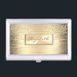 Étui Pour Cartes De Visite Fille Elégante, Faux Gold, Diamants<br><div class="desc">Élégant arrière - plan glamour glamour. Un design élégant et sophistiqué. L'idée cadeau cool parfaite pour elle en toute occasion.</div>