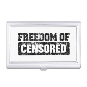 Étui Pour Cartes De Visite La liberté d'expression peut-être pas exactement