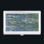 Étui Pour Cartes De Visite Nénuphars de Claude Monet, Fleurs Vintages<br><div class="desc">Nénuphar (1916) par Claude Monet. Water Lilies est un impressionisme vintage de peinture florale d'art. Jardin fleuri de saison de printemps de Monet à Giverny, France. Ce paysage est l'une des nombreuses variations de peintures de nénuphars que Monet peint par son étang. À propos de l'artiste : Claude Monet (1840-1926)...</div>