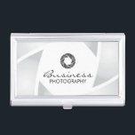 Étui Pour Cartes De Visite Photographie simple d'obturateur de caméra de<br><div class="desc">Porte-cartes de carte de visite simple simple de photographie d'obturateur de caméra de photographe.</div>