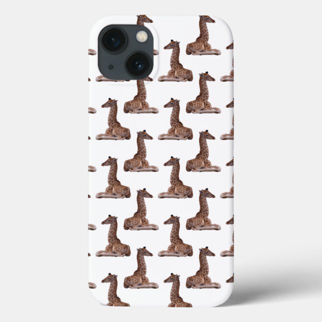 Étui pour iPad Baby Giraffe Frenzy (Blanc) (Verso)