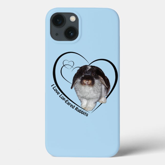 Étui pour iPad J'adore les Lapins aux Oreilles Tom (Verso)