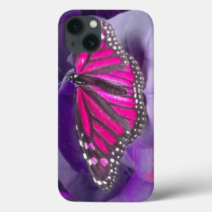 Étui pour iPad papillon Monarque rose chaud