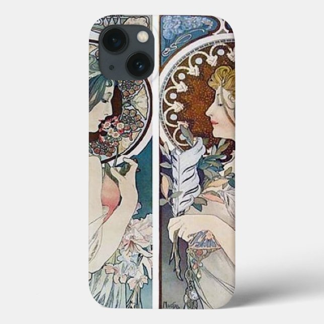 Étui pour iPad Vintage Alphonse Mucha (Verso)