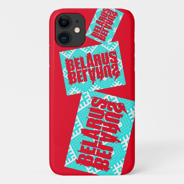 Étui pour iPhone 11 à motif folklorique Bélarus Бе (Dos)