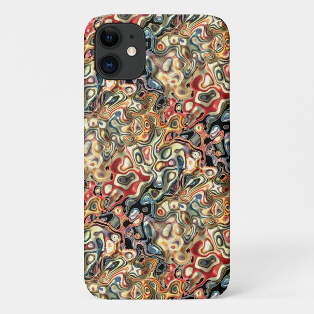 Étui pour iPhone 11 Art Abstrait (Dos)