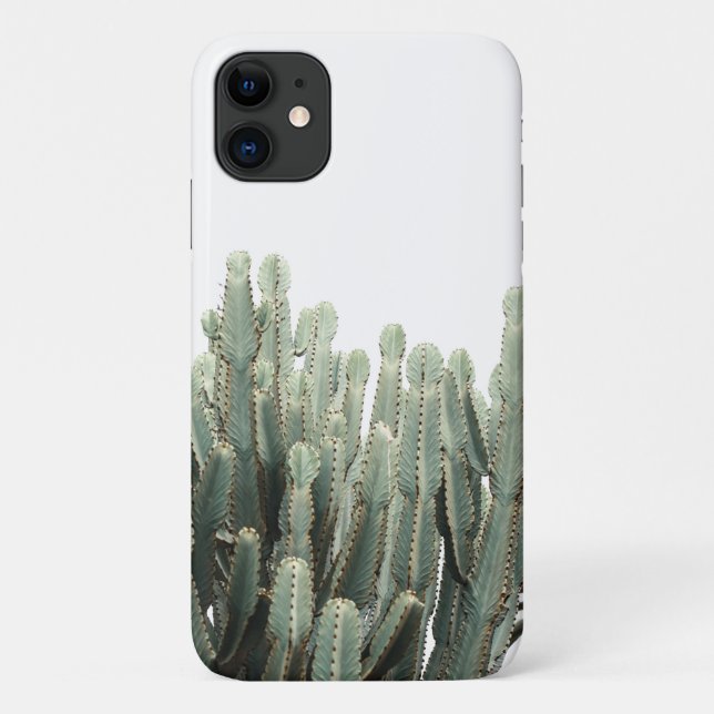 Étui pour iPhone 11 avec plante succulente verte p (Dos)