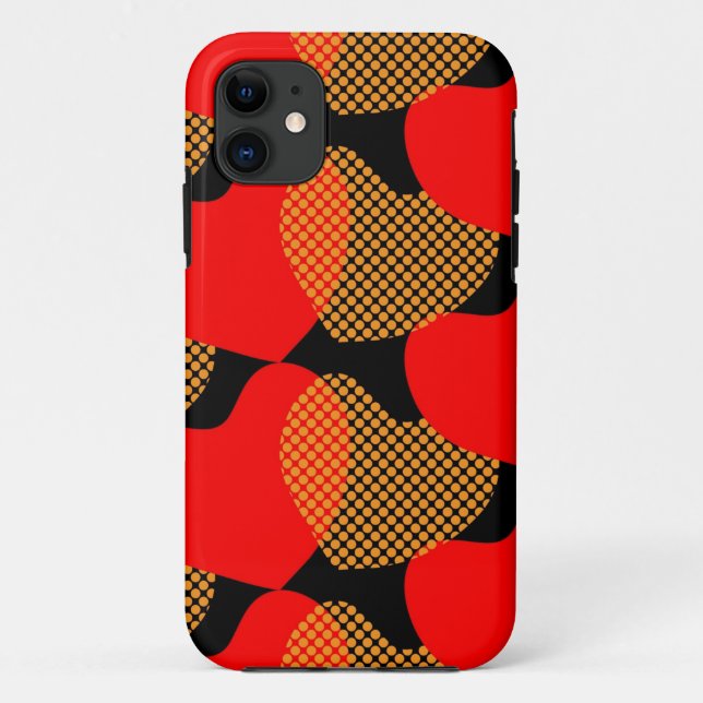 Étui pour iPhone 11 Cœurs Volants (Dos)