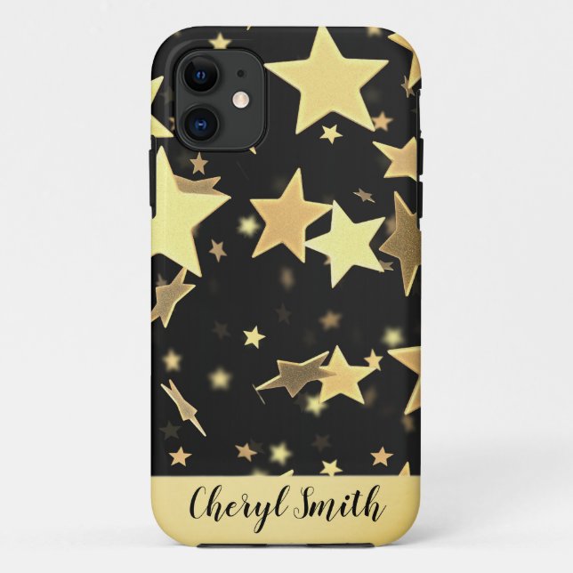 Étui pour iPhone 11 Golden Stars (Dos)