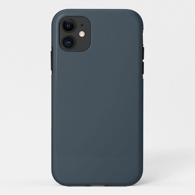 Étui pour iPhone 11 gris charbon résistant (Dos)