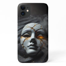 Étui pour iPhone 11 Masque en Porcelaine Fêlée Lux