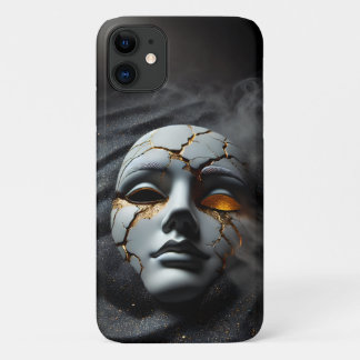Étui pour iPhone 11 Masque en Porcelaine Fêlée Lux