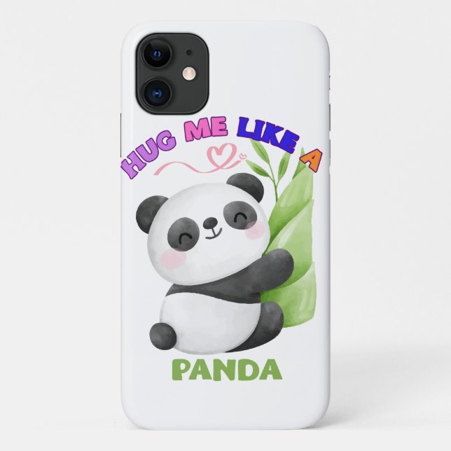 Étui pour iPhone 11 – Serre-moi comme un panda 🐼 (Dos)