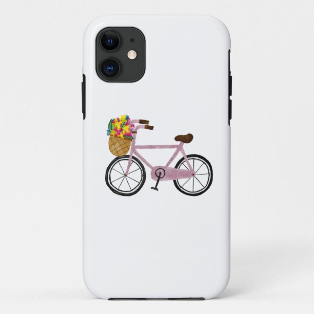 Étui pour iPhone 11 Vélo Mignon (Dos)