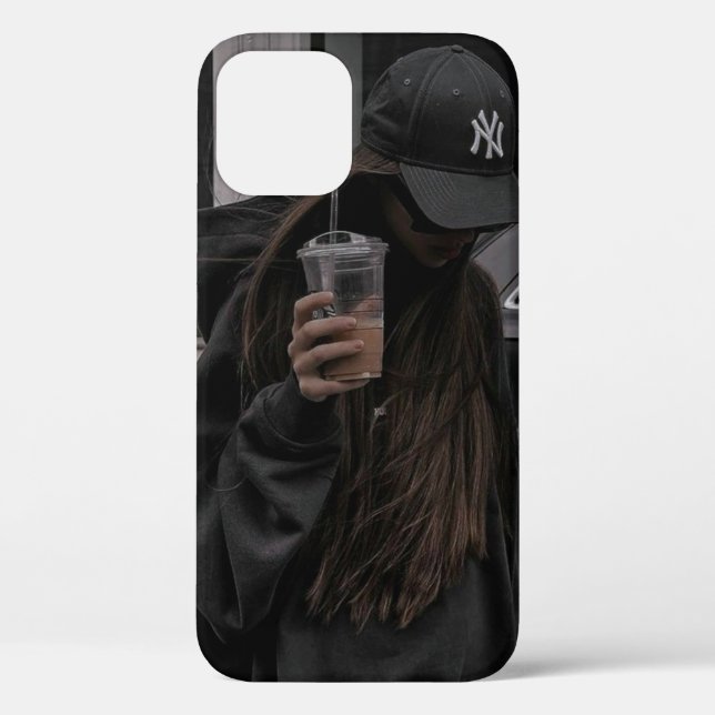 Étui pour iPhone 12 Urban Aesthetic | Fille lunati (Verso)