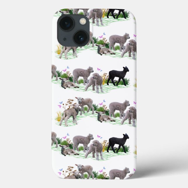 Étui pour iPhone 13 Lamb Meadow (Verso)