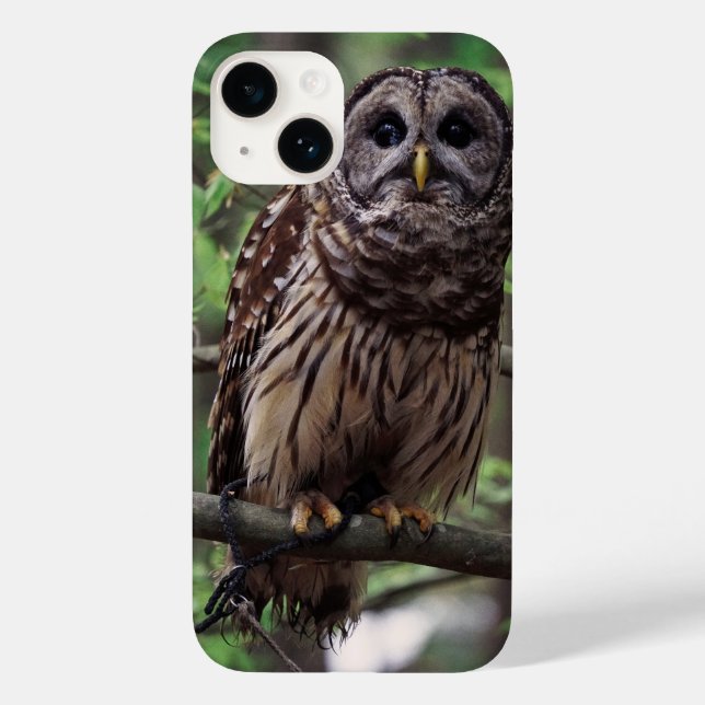 Étui pour iPhone 14 Chouette barrée (Verso)