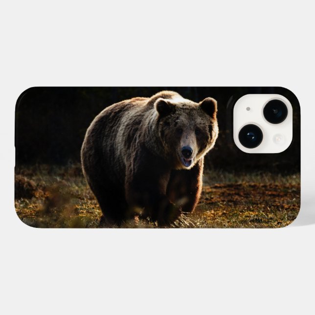 Étui pour iPhone 14 ours (Verso (horizontal))
