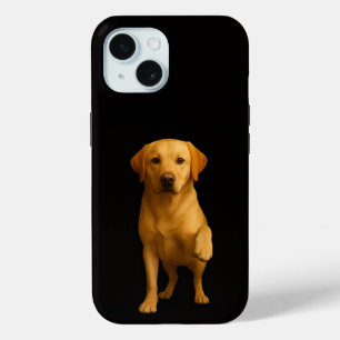 Étui pour iPhone 15 Black 4 Luxe, Tender Labrador