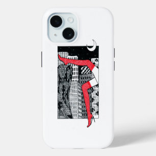Étui pour iPhone 15 Femme Jambes Ville Nocturne -
