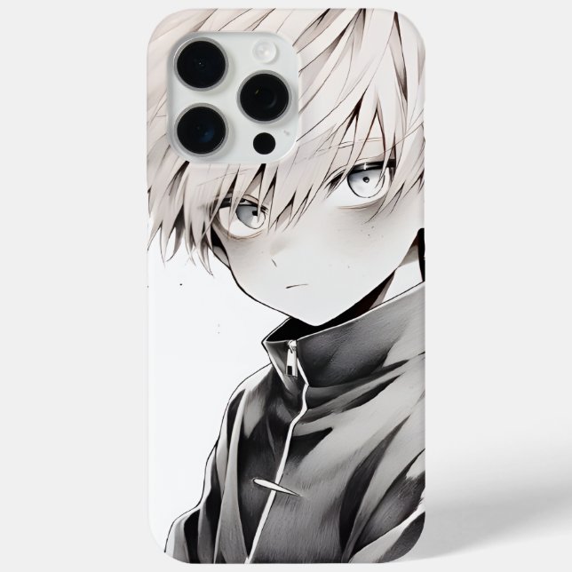 Étui pour iPhone 15 Pro Max avec personnage d'anim (Verso)