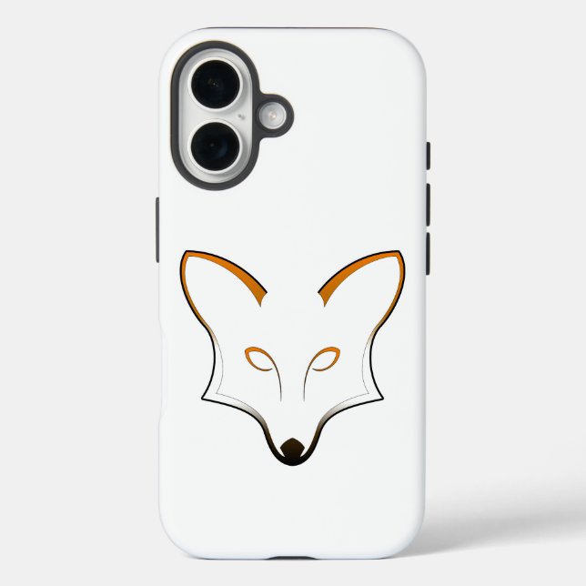 Étui pour iPhone 16 avec logo de renard (Verso)