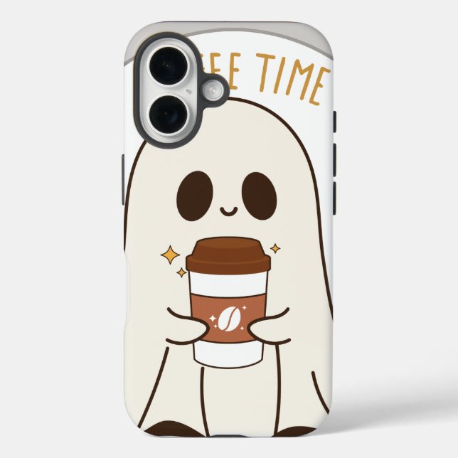 étui pour iphone 16 café time (Verso)
