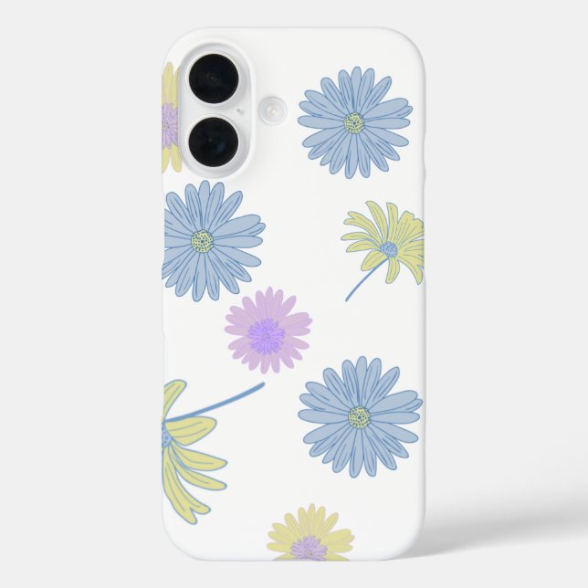 Étui pour iPhone 16 Dainty Daisies (Verso)
