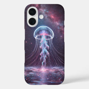Étui pour iPhone 16 Méduse Cosmique